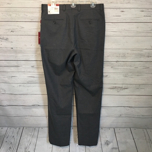 Alfani Grey Slim Fit Performance Stretch Pants 32 - Picture 4 of 5